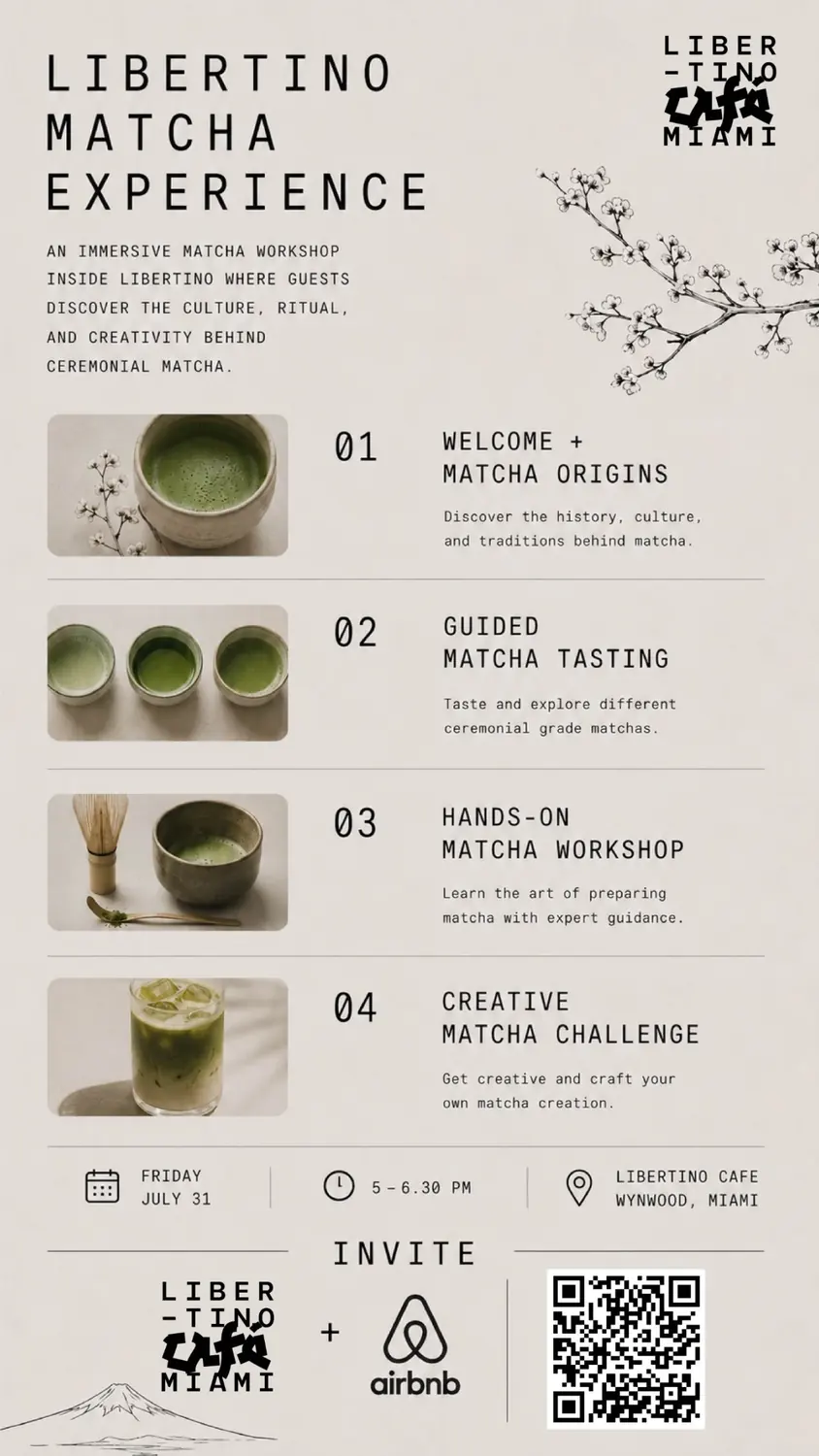 Libertino Matcha Experience programme